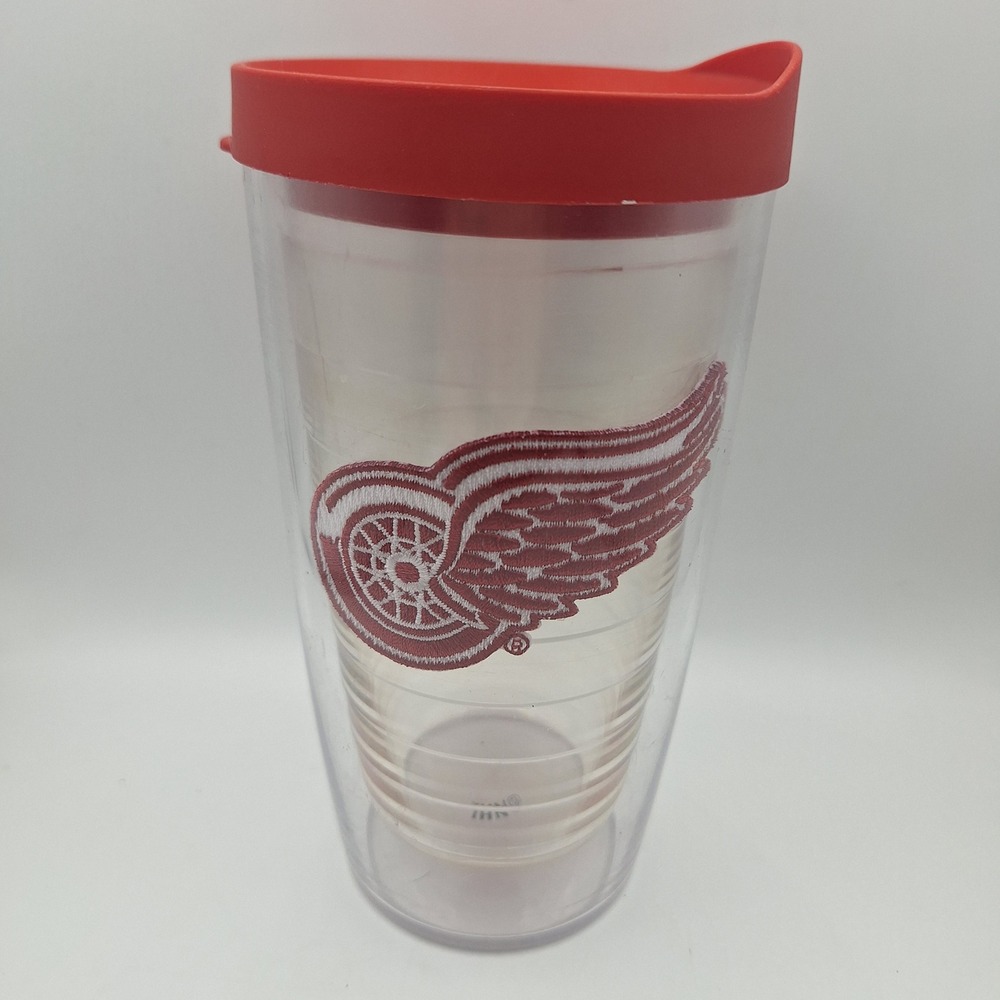 NHL Detroit Red Wings Tervis 16oz Insulated Tumbler Red Lid Cup